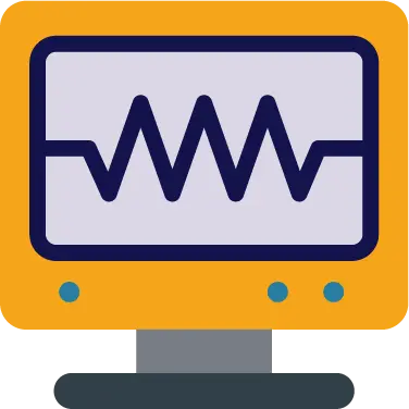 icon of ekg monitor